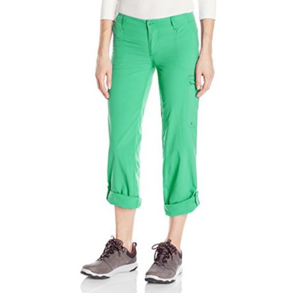 Womens size 16 Columbia Aruba outdoors Roll up Pants mint green Omni shade NWT - Picture 1 of 2